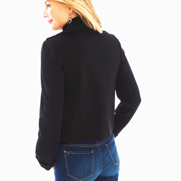 Chicos Cropped Trench Jacket - Picture 4 of 16